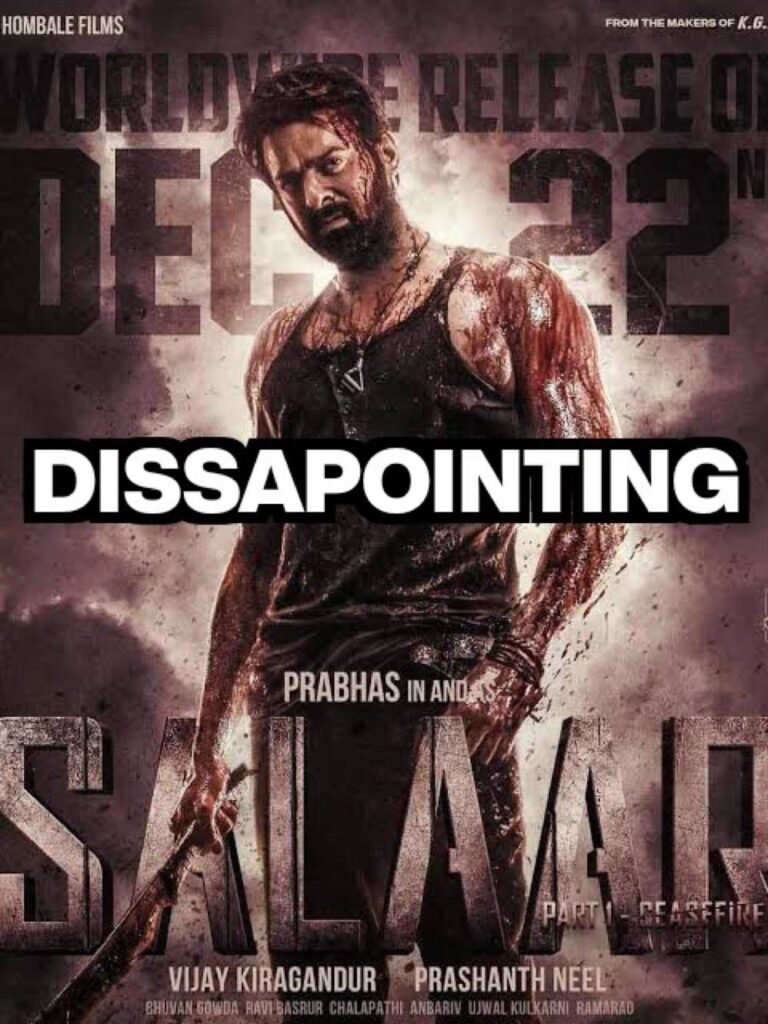 Salaar movie disappointed the audience